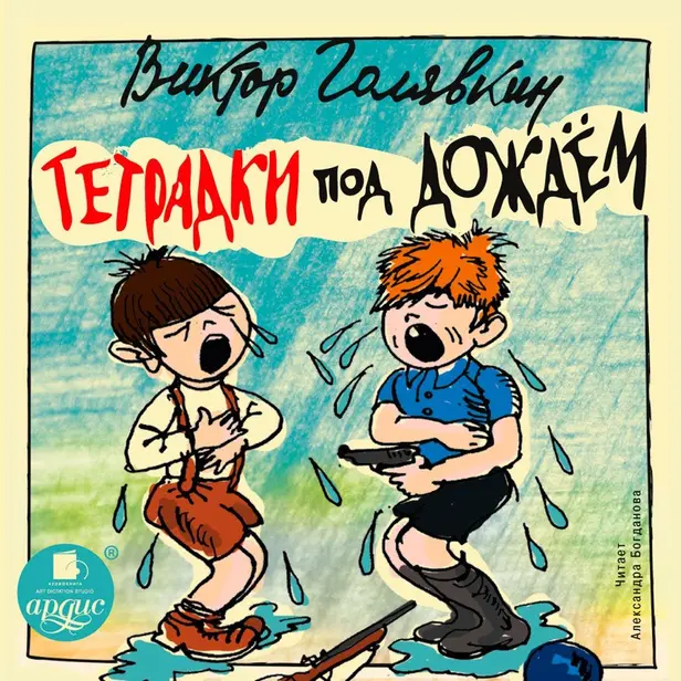 Тетрадки под дождём. Обложка