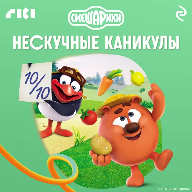 Смешарики. Нескучные каникулы. Обложка