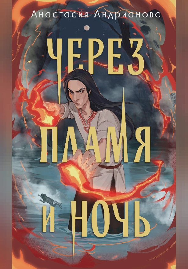 Через пламя и ночь. Обложка