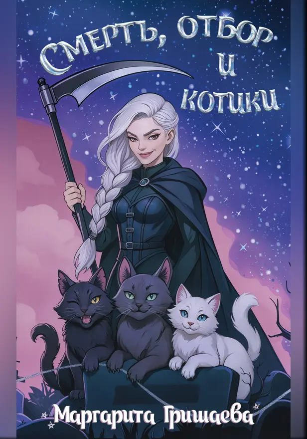 Смерть, отбор и котики. Обложка