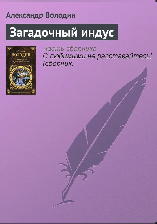 Загадочный индус. Обложка