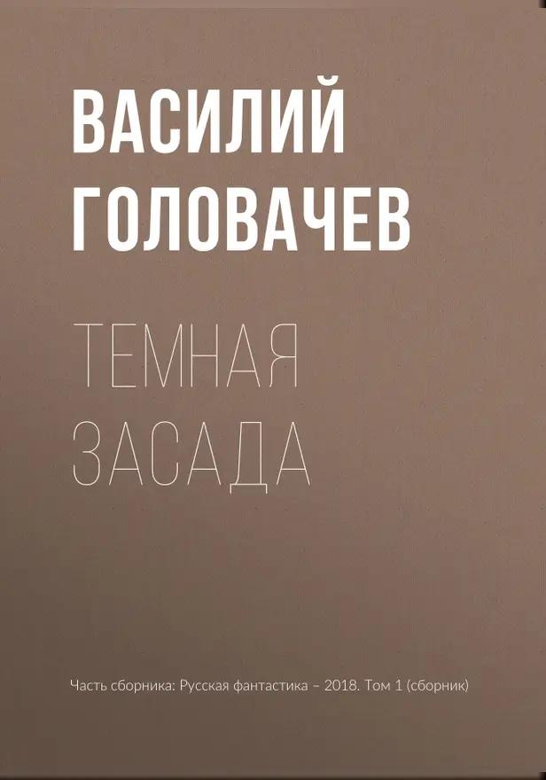 Темная засада. Обложка