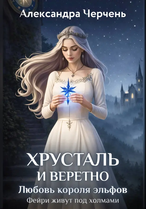 Хрусталь и веретено. Любовь короля эльфов. Обложка