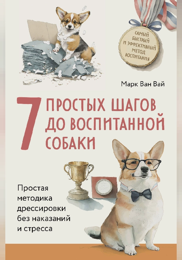 7 простых шагов до воспитанной собаки. Простая методика дрессировки без наказания и стресса. Обложка