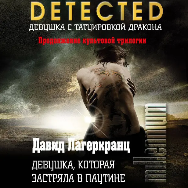 Девушка, которая застряла в паутине. Обложка