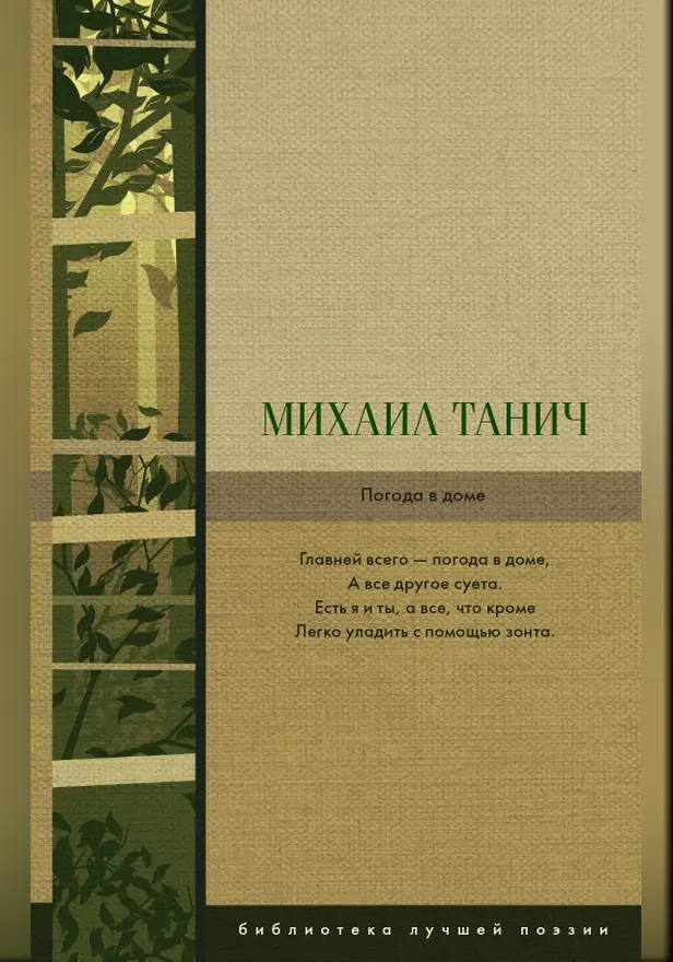 Погода в доме: сборник стихов. Обложка