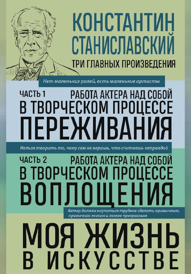 Константин Станиславский. Работа актера над собой. Части 1 и 2. Моя жизнь в искусстве. Обложка