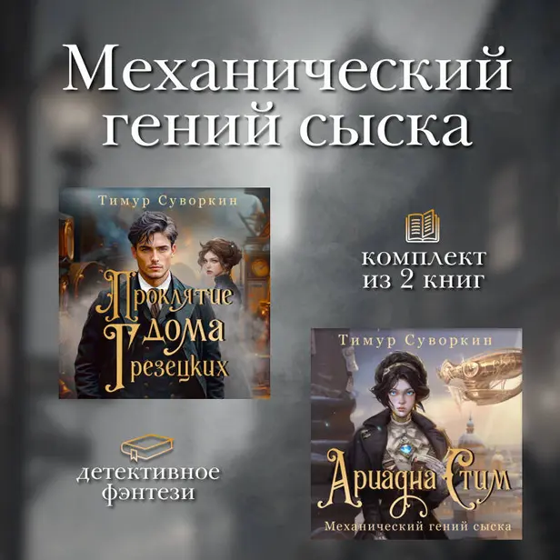 Механический гений сыска. Комплект из 2 книг. Обложка