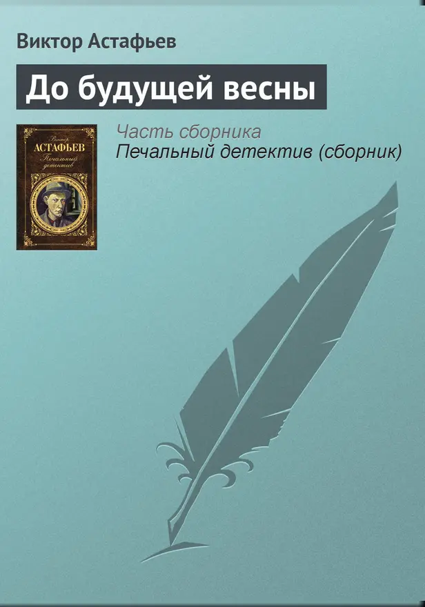 До будущей весны. Обложка