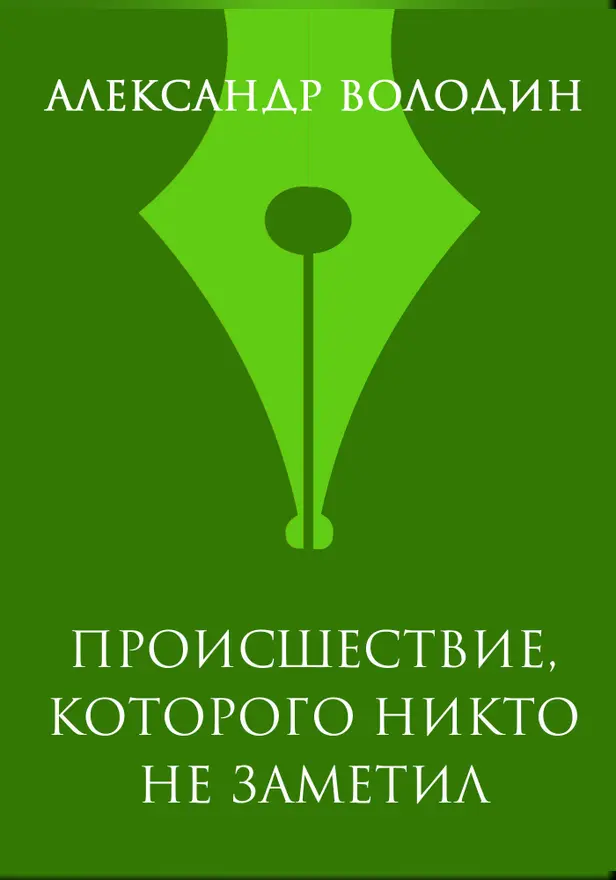 Происшествие, которого никто не заметил. Обложка