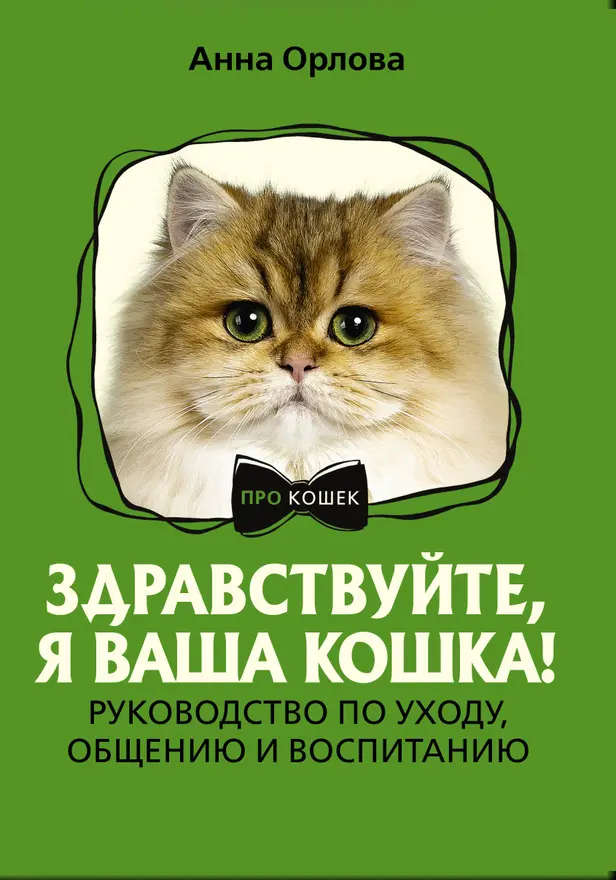 Здравствуйте, я ваша кошка! Руководство по уходу, общению и воспитанию. Обложка