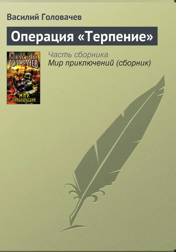 Операция «Терпение». Обложка