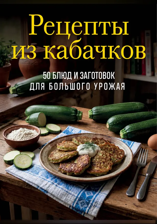 Рецепты из кабачков. 65 блюд и заготовок для большого урожая. Обложка