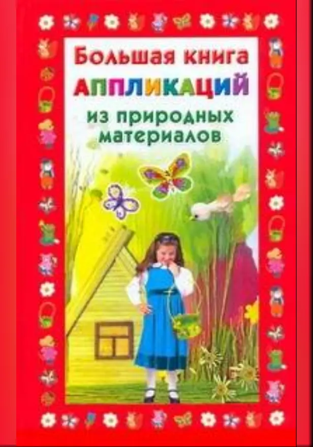 Большая книга аппликаций из природных материалов. Обложка