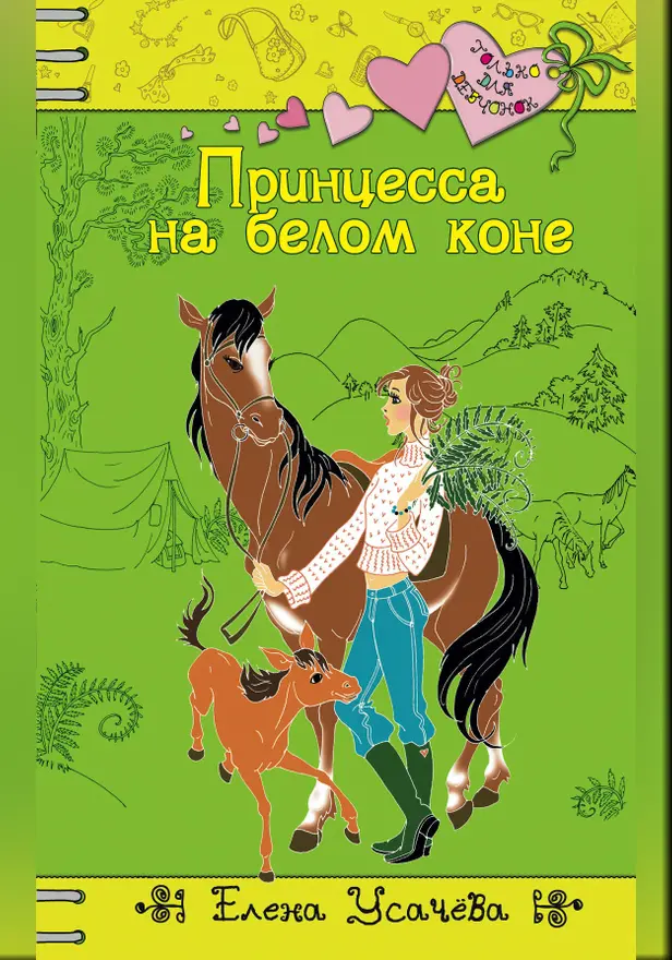 Принцесса на белом коне. Обложка