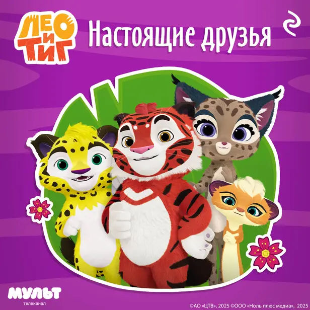 Лео и Тиг. Настоящие друзья. Обложка