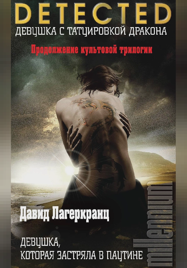 Девушка, которая застряла в паутине. Обложка