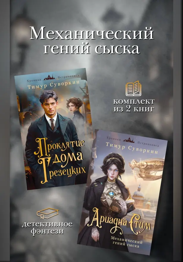 Механический гений сыска. Комплект из 2 книг. Обложка