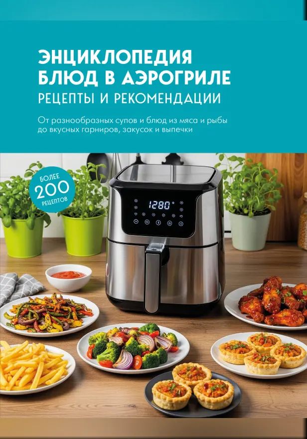 Энциклопедия блюд в аэрогриле. Обложка