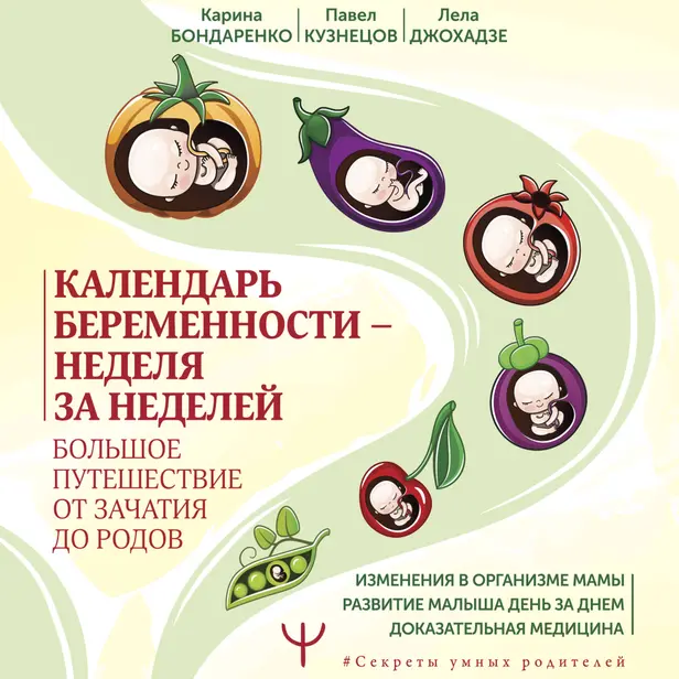 Календарь беременности — неделя за неделей. Большое путешествие от зачатия до родов. Обложка