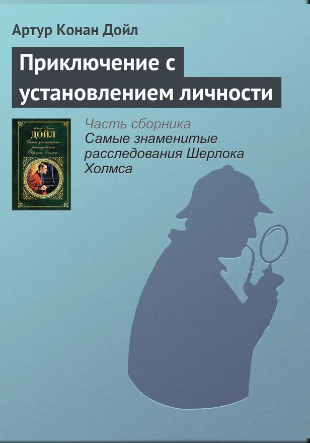 Приключение с установлением личности. Обложка