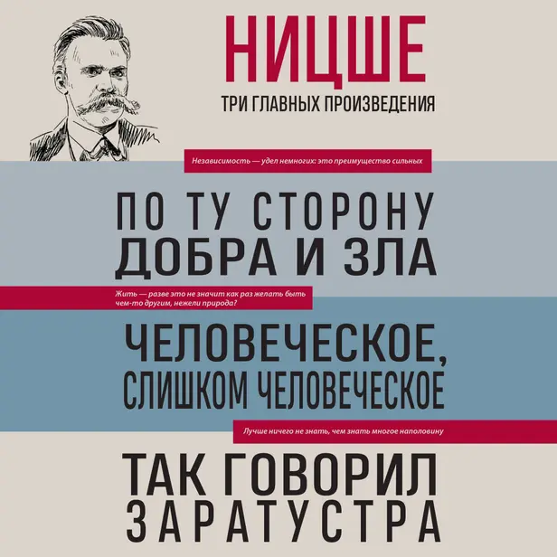 Фридрих Ницше. По ту сторону добра и зла. Человеческое, слишком человеческое. Так говорил Заратустра. Обложка