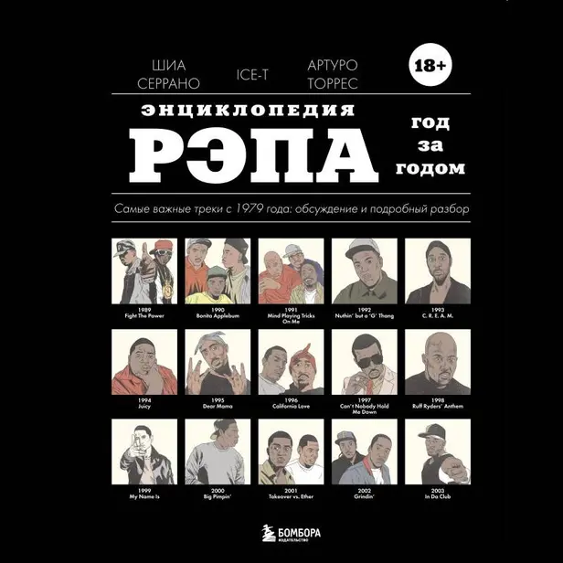 Энциклопедия рэпа. Год за годом. Самые важные треки c 1979 года: обсуждение и подробный разбор. Обложка