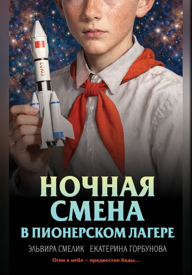 Ночная смена в пионерском лагере. Обложка