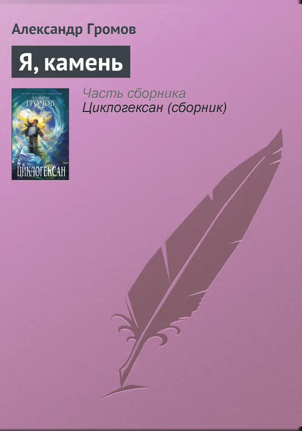 Я, камень. Обложка
