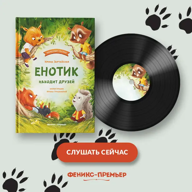 Енотик находит друзей. Обложка