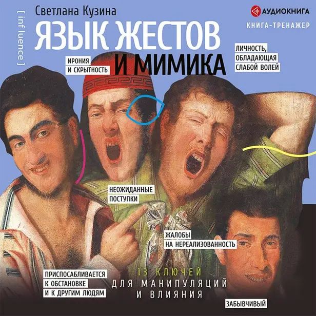 Язык жестов и мимика: 13 ключей для манипуляций и влияния. Обложка