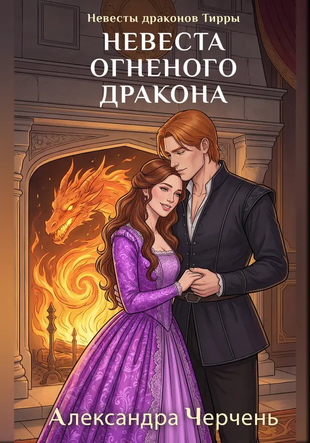 Невесты драконов Тирры. Невеста огненого дракона. Обложка