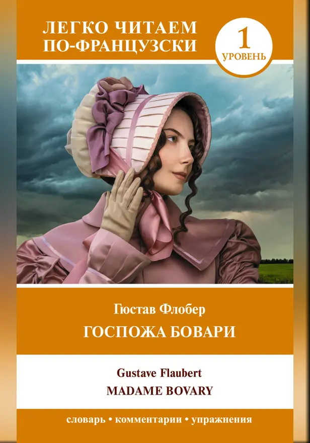 Госпожа Бовари. Уровень 1 = Madame Bovary. Обложка