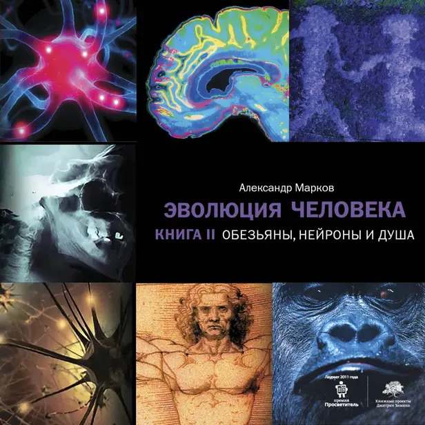 Эволюция человека. [В 2 кн.] Кн. 2. Обезьяны, нейроны и душа. Обложка